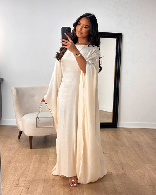 Butterfly Kaftan Abaya Champagne