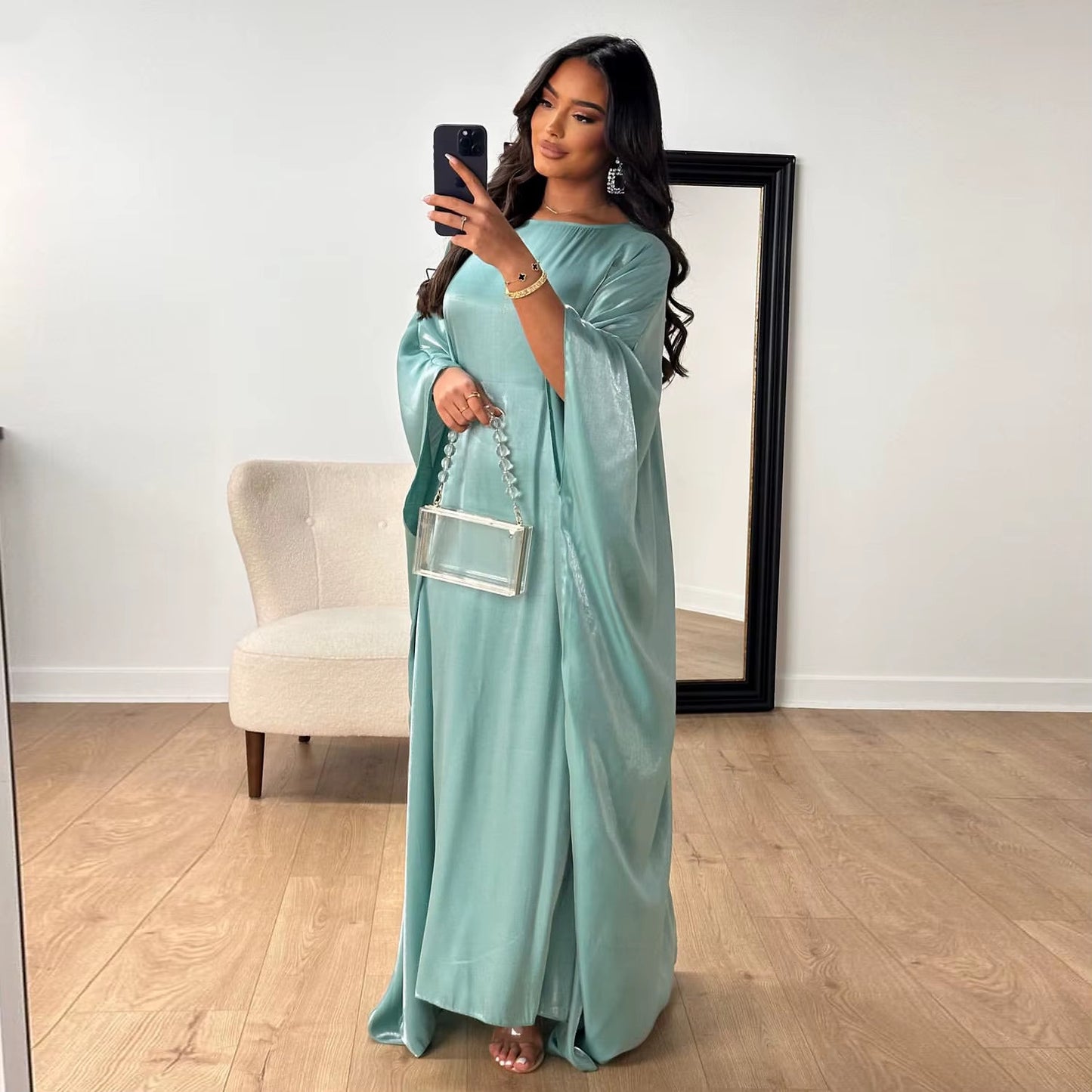Butterfly Kaftan Abaya Sage